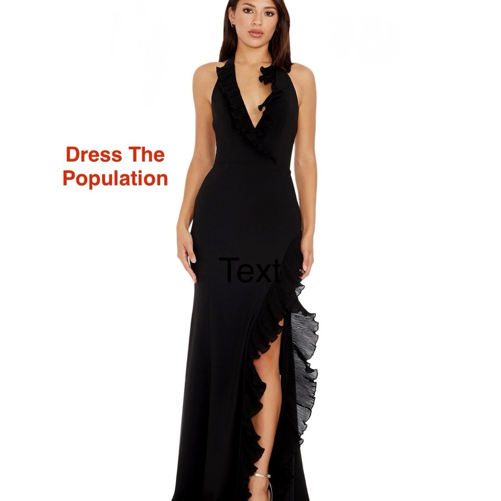 Dress the Population Women's Kathleen Ruffled Dress
